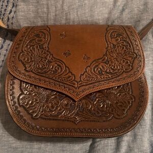Beautiful genuine leather crossbody bag